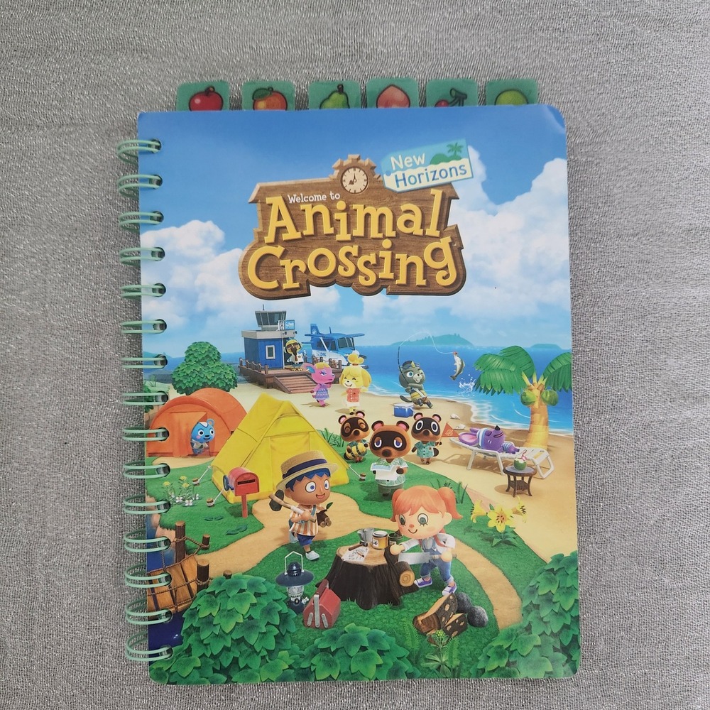 Animal Crossing New Horizons Spiral Notebook CultureFly‎ Nintendo Fruit Tabs